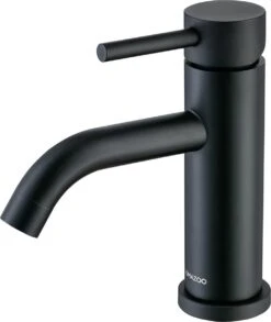 LOMAZOO Wastafelkraan Zwart Nova - Zwarte Wastafelkraan - Badkamerkraan Zwart - Zwarte Badkamerkraan