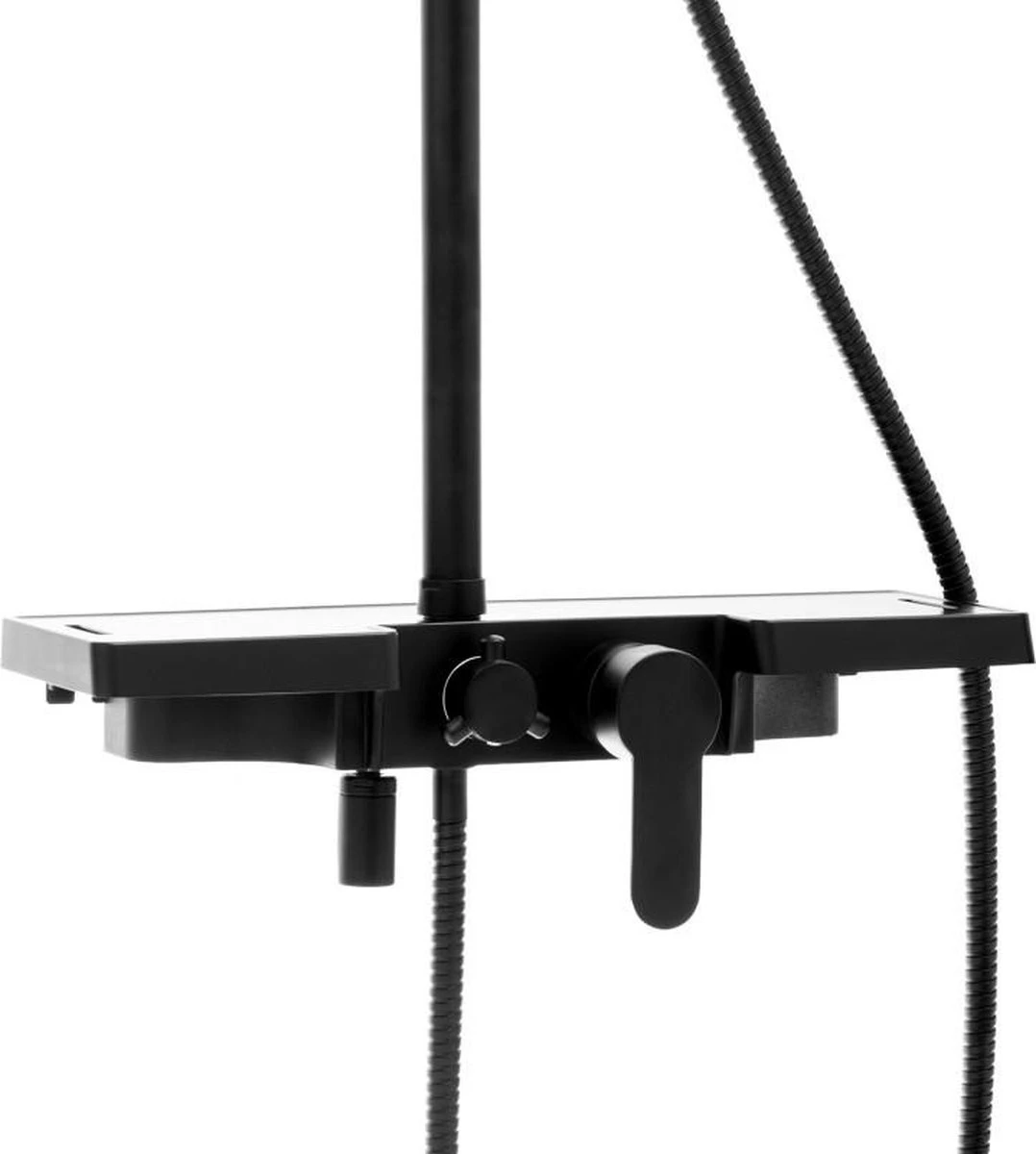 Doucheset - Met Douchemengkraan - En Regendouche - Zwart - Afbeelding 8