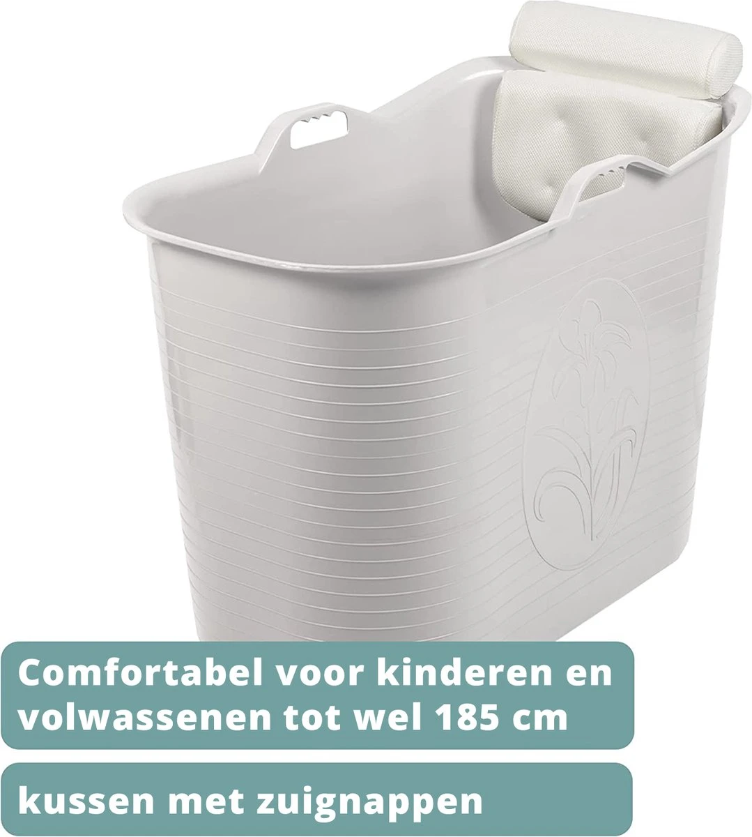 Zitbad Voor Volwassenen - Bath Bucket - Wit - 200L - Afbeelding 14
