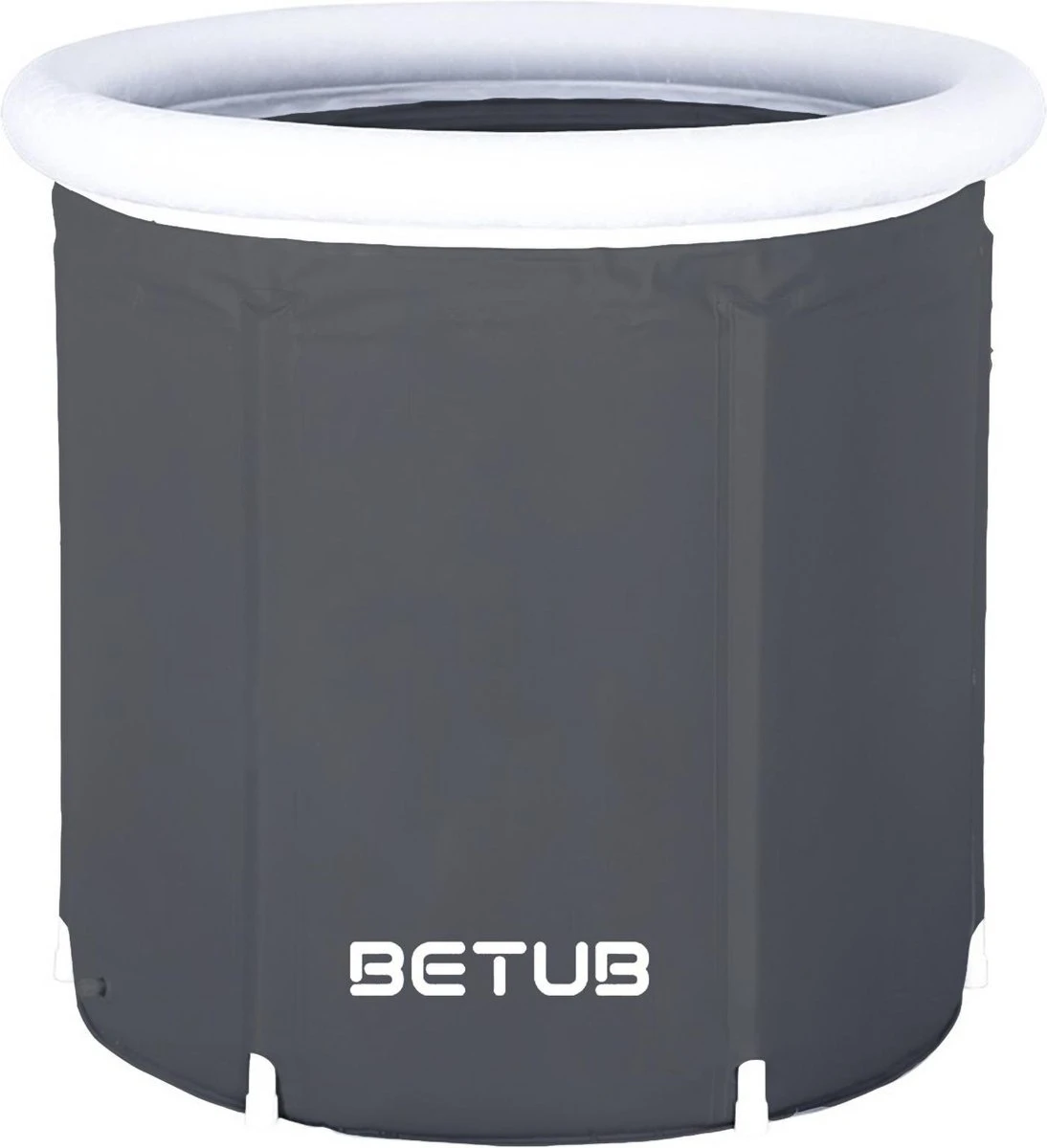 BETUB Zitbad Opvouwbare Badkuip Folding Bath Bathtub – Zit Zwembad – Ijsbad – Warm Bad – Ontspanning – Voor Onder De Douche – Tuin - Balkon Incl. Zitkussen