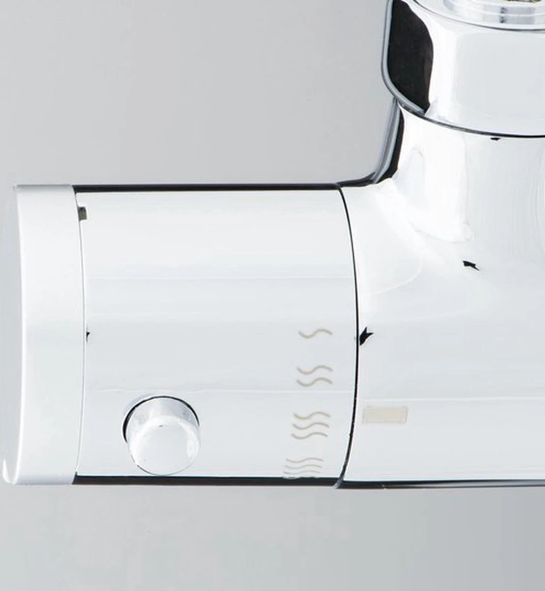 SCHÜTTE London Thermostatische Douchekraan - Hartafstand 120 Mm - Chroom - Afbeelding 4