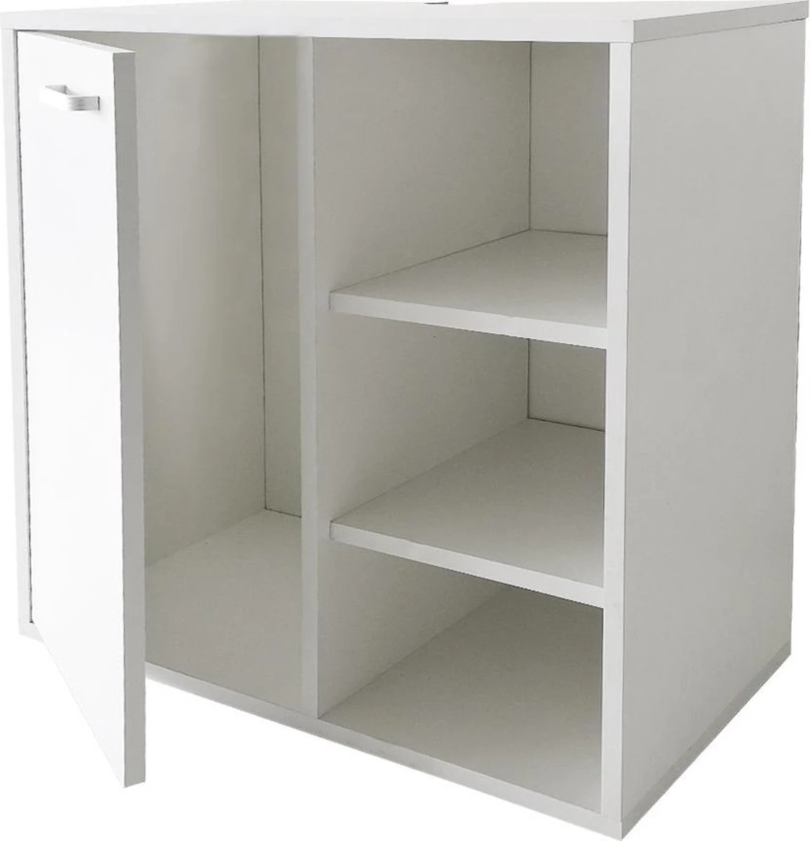 Onderbouw Kast Wastafel - Wastafel Onderkast - Badkamermeubel - Wit