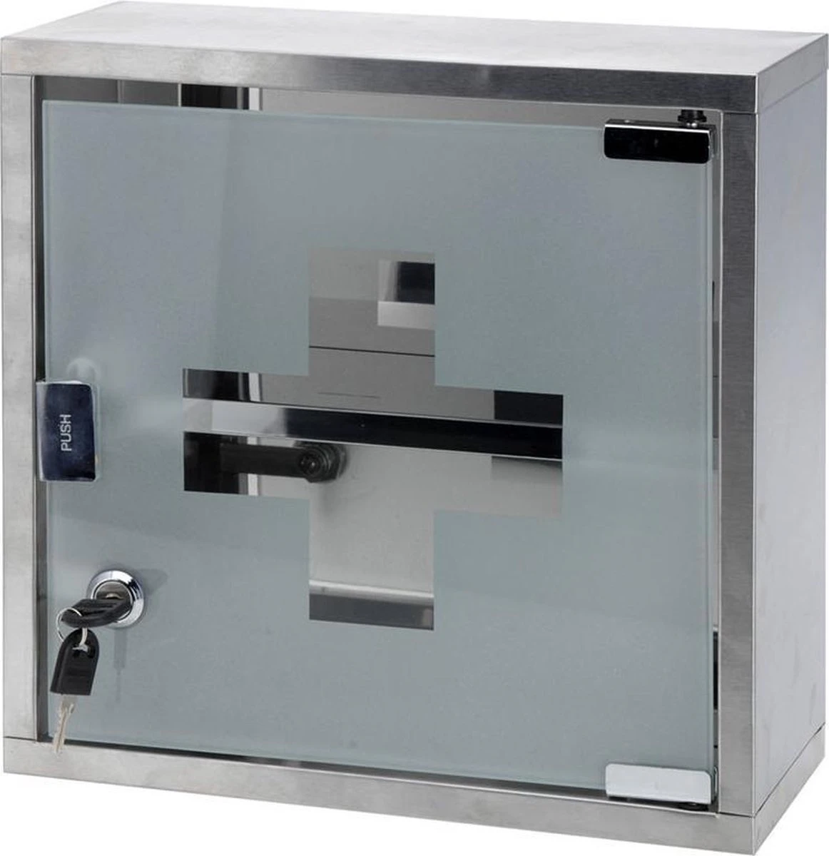 Excellent Care Medicijnkastje - Badkamermeubels - RVS - Glas - Afbeelding 2