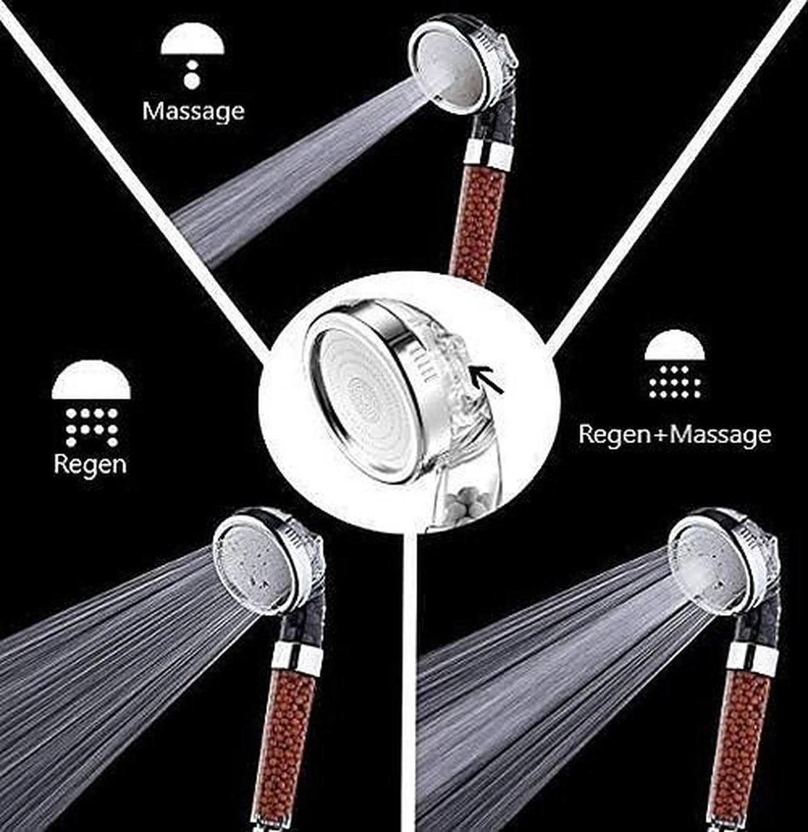 Merkloos Douche Filter - Daily Accessoires - Water Filter - Shower Filter - Douchekop Filter - Douchekop - Ionische Douchekop - Waterbesparende Douchekop - Op Elke Slang Aan Te Sluiten - Aussie Blo - Afbeelding 4