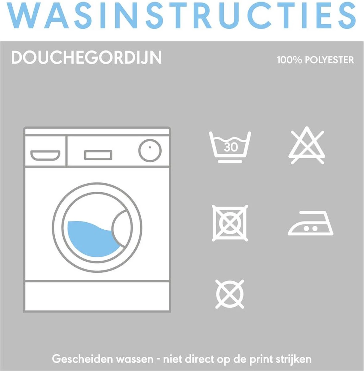 Sealskin Madeira Douchegordijn 120x200 Cm - Polyester - Wit - Afbeelding 4