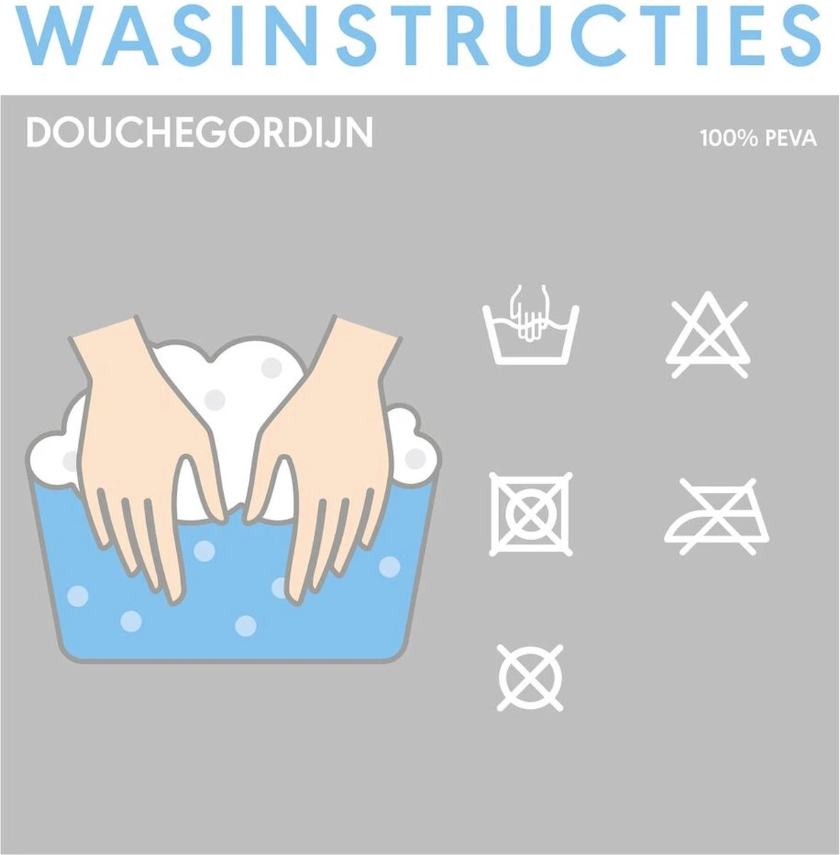 Sealskin Perle Douchegordijn 180x200 Cm - PEVA - Transparant - Afbeelding 6