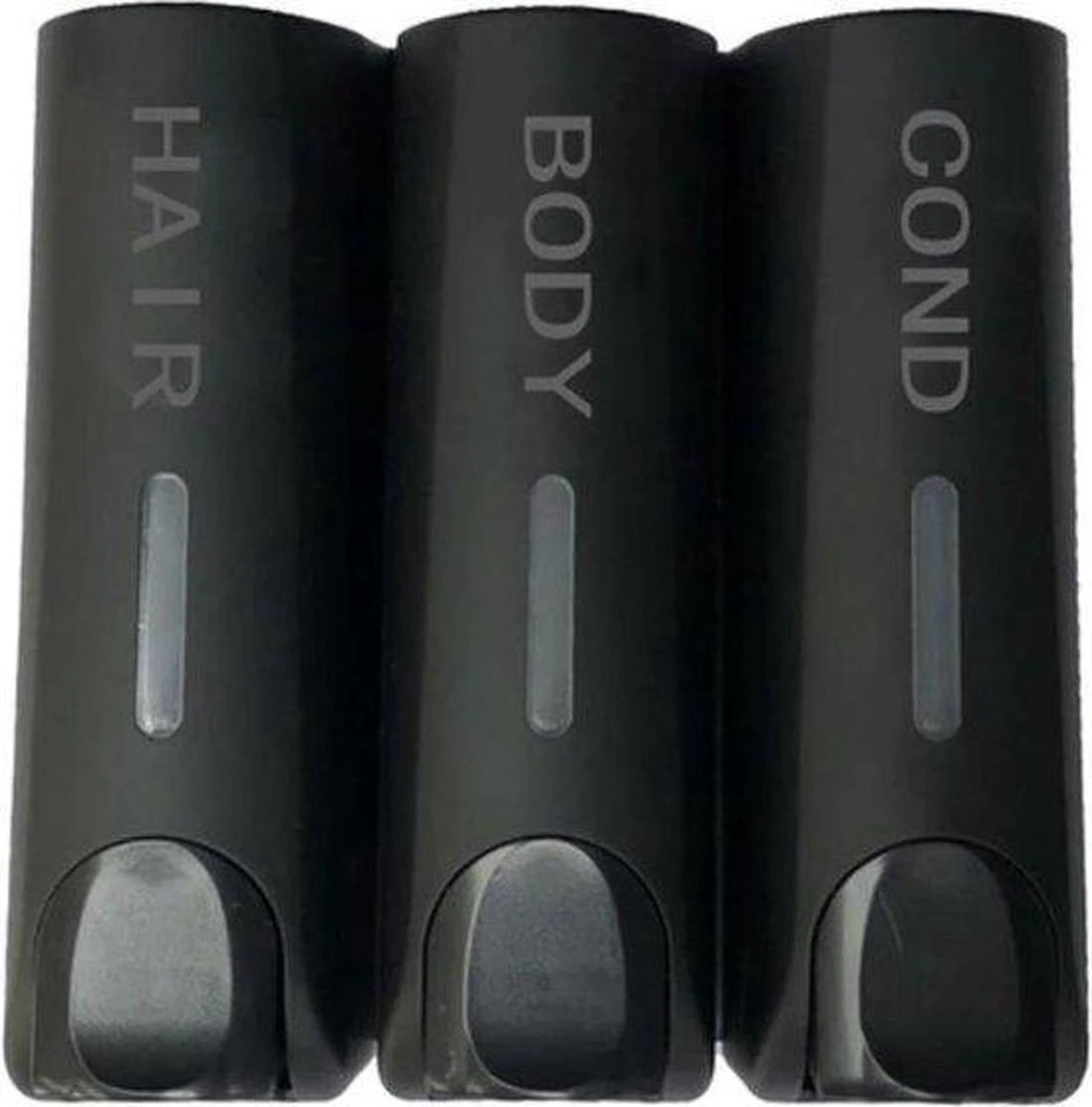 TJCsales Zeepdispenser Drie Reservoirs - Zeepdispenser 3 Reservoirs - Zeepdispenser Wand - Zeepdispenser Wandmontage - Zeepdispenser Hangend - Zeepdispenser Triple - Zeepdispenser Douche - Zeepdispenser Zwart