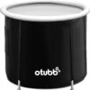 Zitbad | Opblaasbaar Zitbad Voor Volwassenen Van OTUBB | Ofuro | Opvouwbare Badkuip | Inklapbaar | Rond | IJsbad | Zwart | Bath Bucket