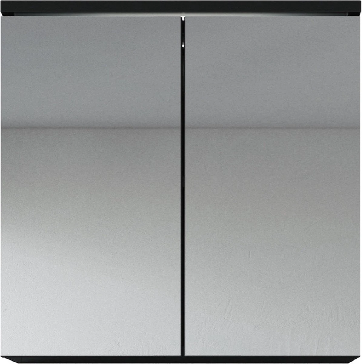 Badplaats Badkamerkast Toledo 60 Cm X 20 Cm X 60 Cm - Zwart - Spiegelkast Badkamer