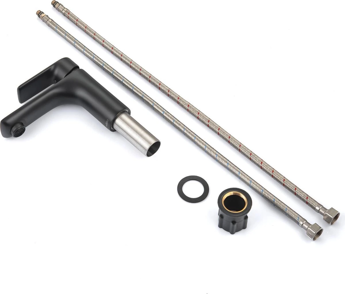 LOMAZOO Wastafelkraan Zwart Libra - Zwarte Wastafelkraan - Badkamerkraan Zwart - Zwarte Badkamerkraan - Afbeelding 8