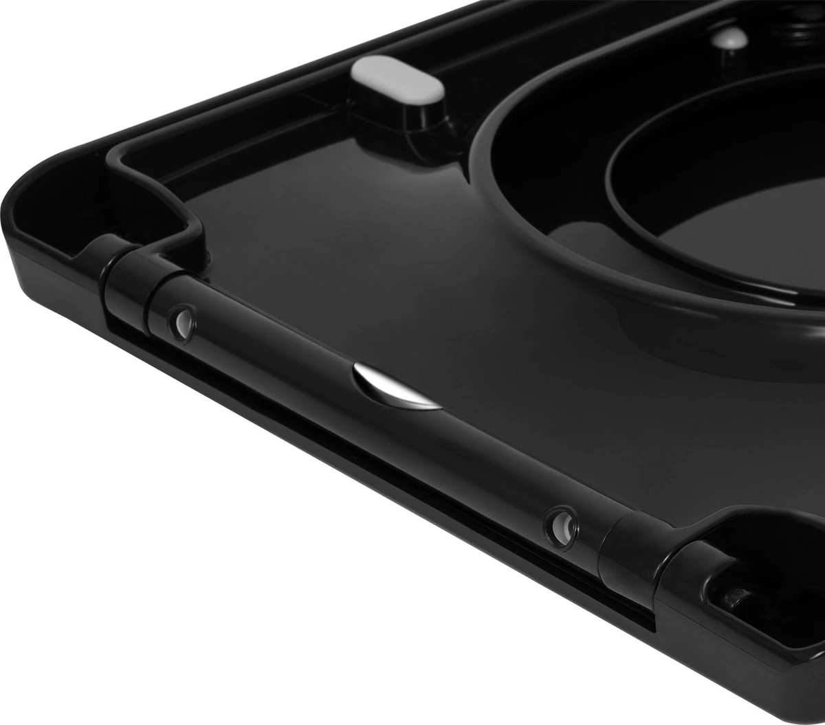 Kamyra® Antibacteriële Toiletbril Met Verkleiner & Softclose - Voor Volwassenen/Kinderen - Toiletbrillen, WC Bril, Brillen, Toiletzitting - D-Vorm - 45.4x36.1 Cm - Zwart - Afbeelding 8