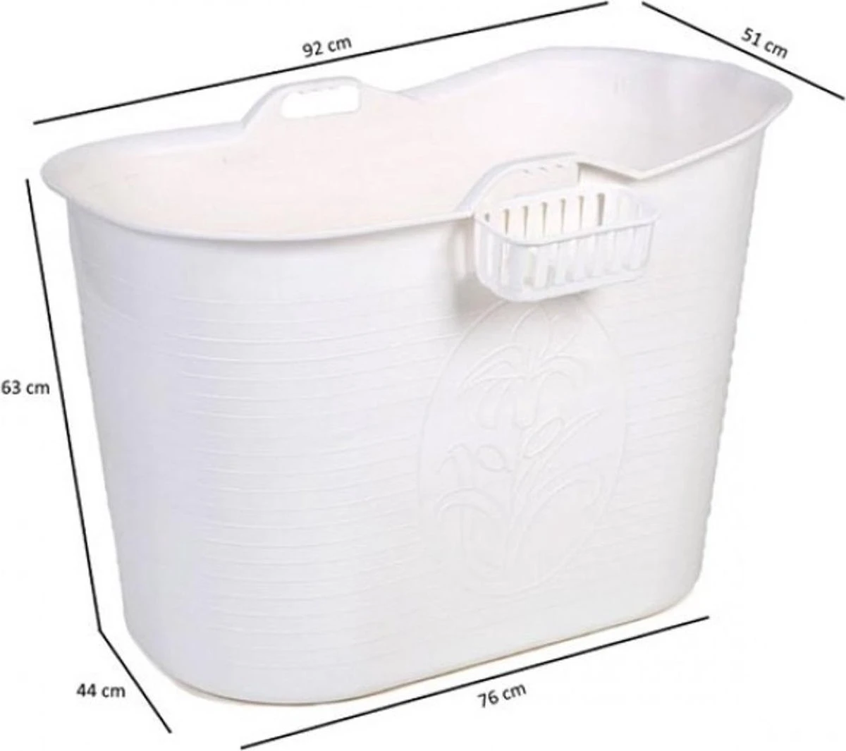 Zitbad Voor Volwassenen - Bath Bucket - Wit - 200L - Afbeelding 9
