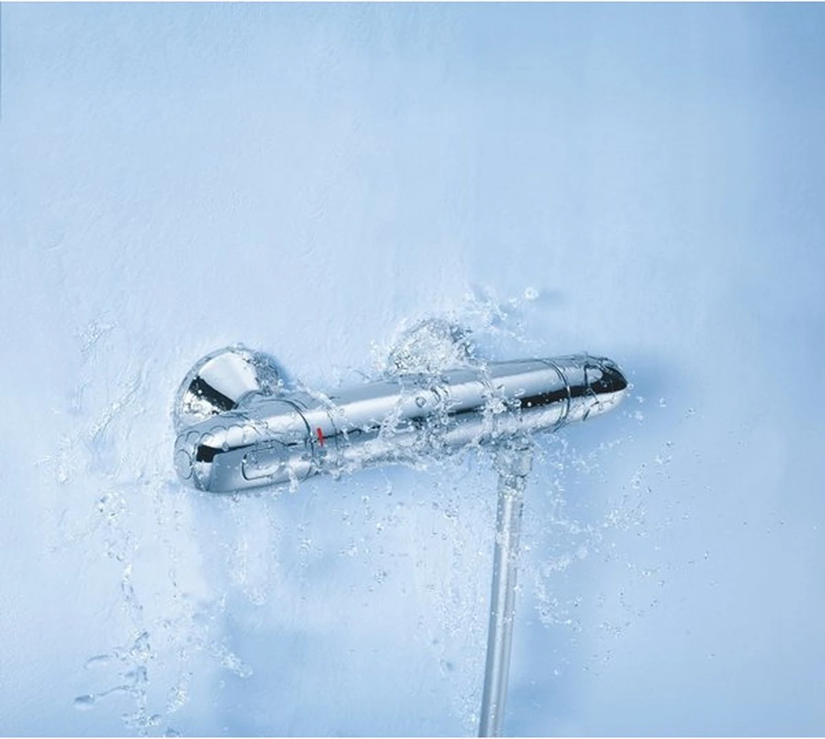 GROHE Grohtherm 1000 New Thermostatische Douchekraan - 15cm - Met Koppelingen - EcoJoy® - CoolTouch - Chroom - 34143003 - Afbeelding 20
