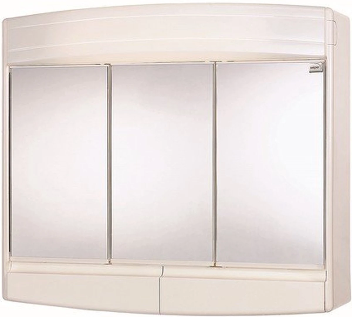 Differnz Topas-eco Spiegelkast- 3-deurs - Met Verlichting - Afbeelding 4