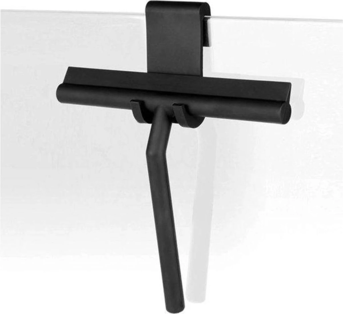 Merkloos Douchewisser Zwart Met Ophanghaak - Raamwisser - Douche Trekker - Badkamer Accessoires - Wisser Douche - Silicone Raamtrekker - Afbeelding 5
