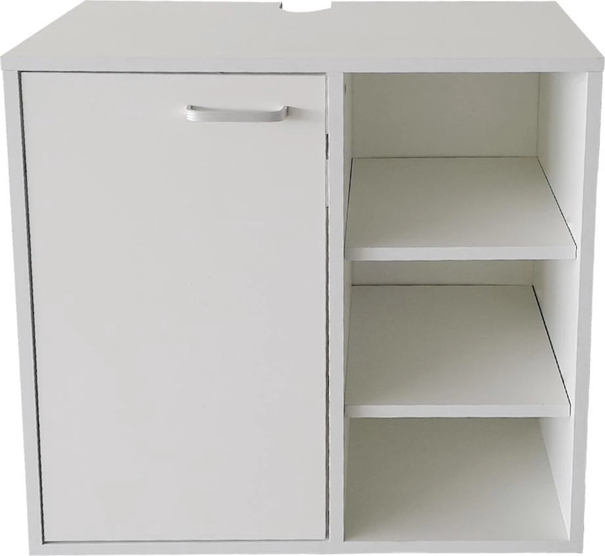 Onderbouw Kast Wastafel - Wastafel Onderkast - Badkamermeubel - Wit - Afbeelding 2