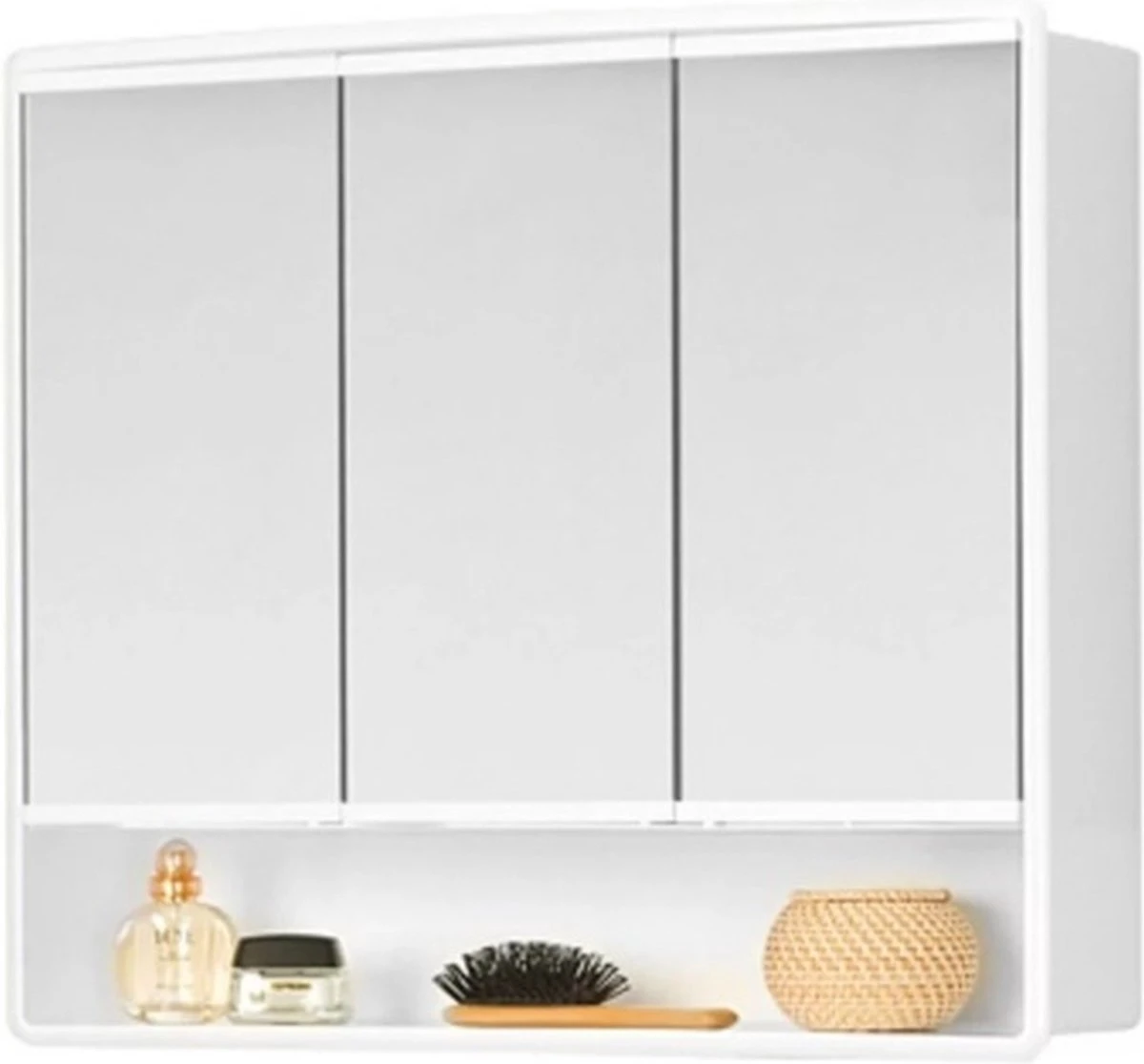 Jokey Lymo Spiegelkast Met 3 Deuren 58x49.5x14.5cm Wit - Afbeelding 5