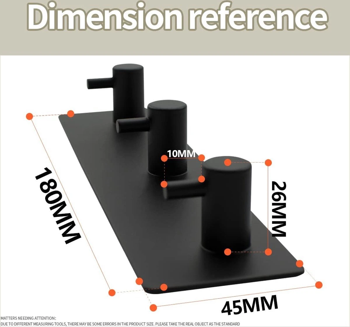 Schäfer & Koch - Handdoekhaakjes - Zelfklevende Haakjes - 2 In 1 - RVS - Mat Zwart - Afbeelding 2