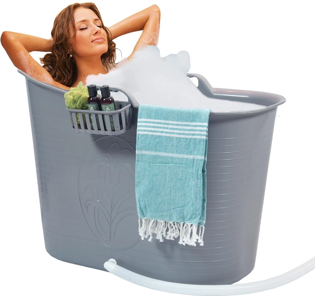 Zitbad Voor Volwassenen - Bath Bucket - Grijs - 200L - Afbeelding 11