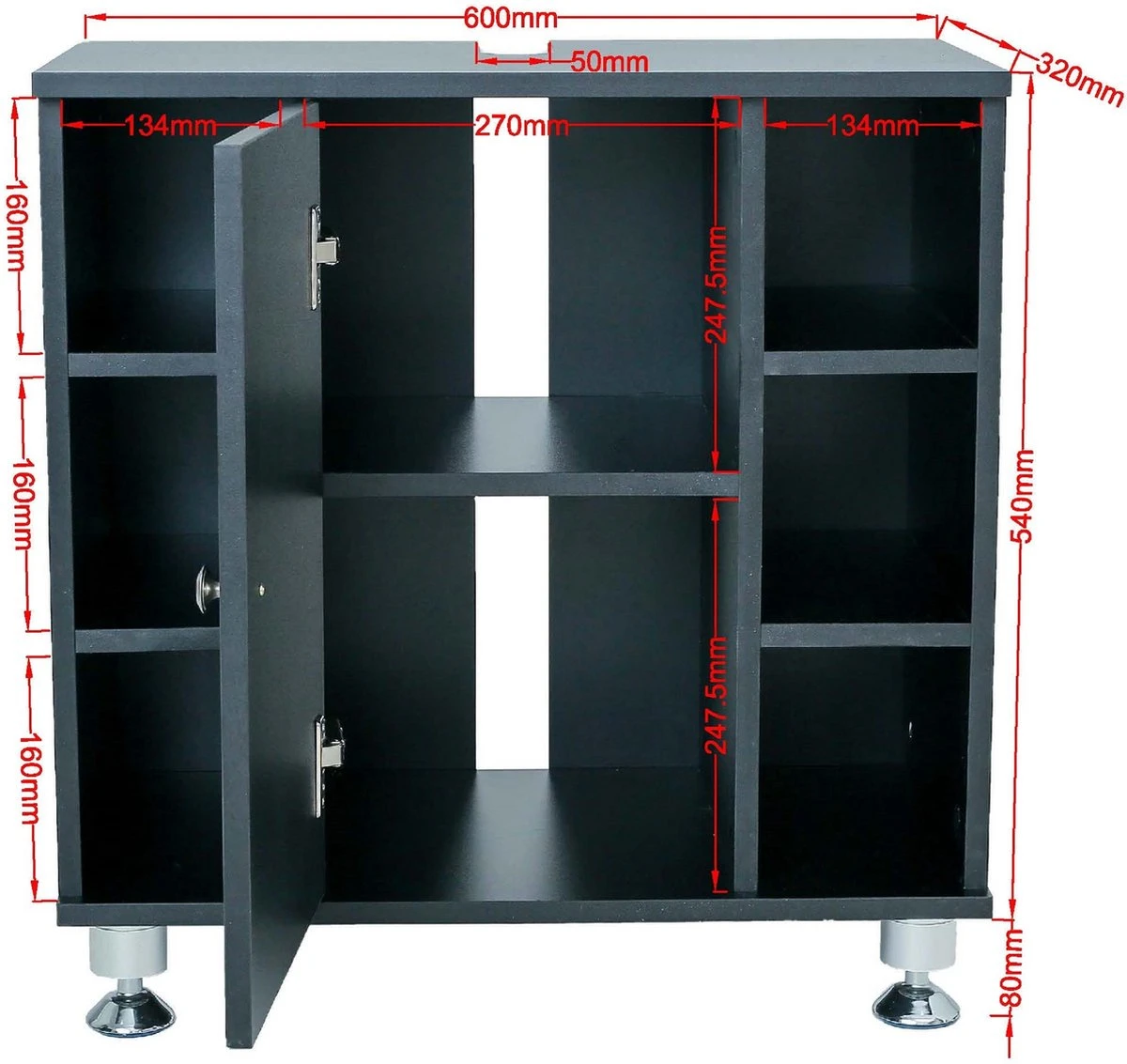 Onderbouwkast Wastafel - Wastafelonderkast - Badkamermeubel - Afbeelding 5