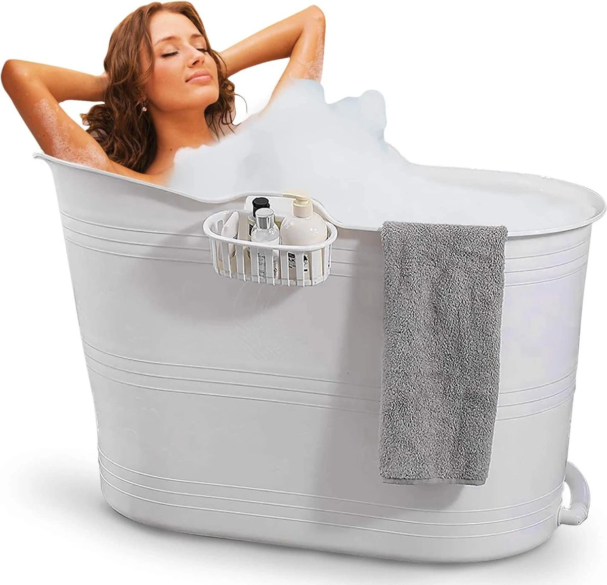 Zitbad Voor Volwassenen - Bath Bucket - Wit - 200L - Afbeelding 13
