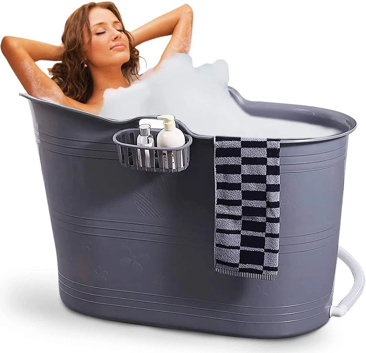 Zitbad Voor Volwassenen - Bath Bucket - Grijs - 200L - Afbeelding 12