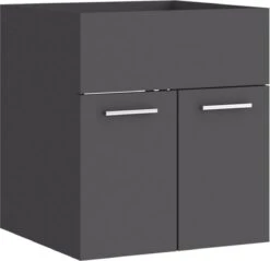 VidaXL Wastafelkast 41x38,5x46 Cm Spaanplaat Grijs