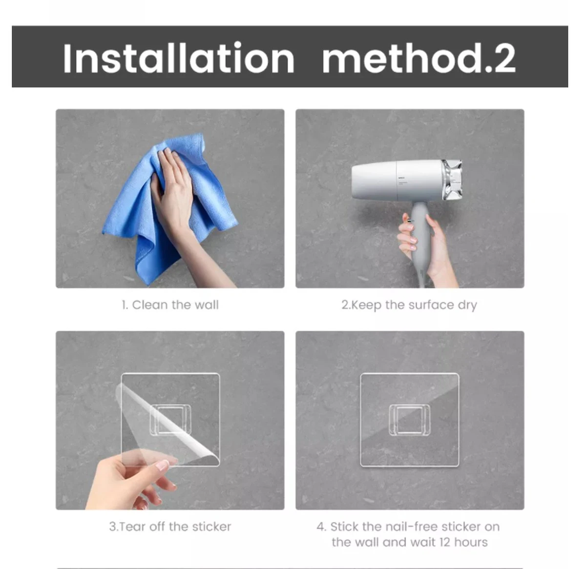 Framehack Toiletrolhouder Met Plankje Zelfklevend Zonder Boren - WC Rolhouder - Toiletrolhouder Wit - Planchet Badkamer Wit - Opbergplankje - Afbeelding 8