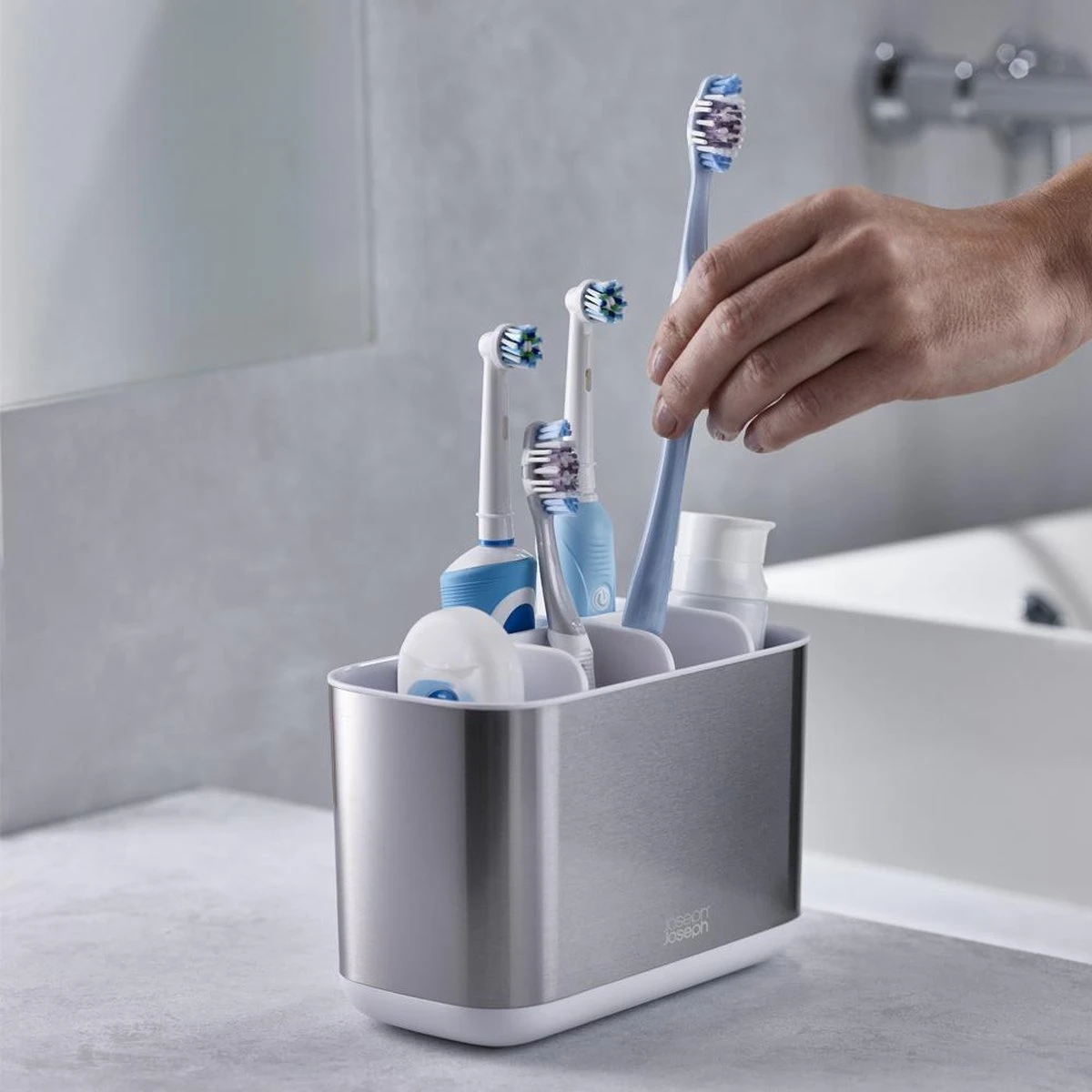 Joseph Joseph Tandenborstelhouder 6 Vaks - 6-vaks - Sorteervakken & Decoratief - Afbeelding 3
