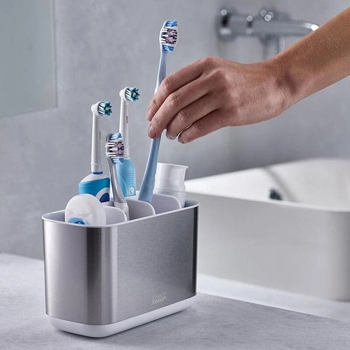 Joseph Joseph Tandenborstelhouder 6 Vaks - 6-vaks - Sorteervakken & Decoratief - Afbeelding 11