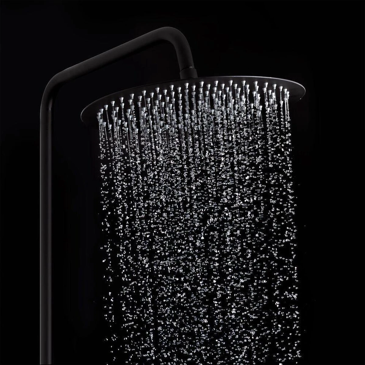 Tiger Twiss Doucheset - Regendouche Ø 30 Cm - Handdouche Ø 12 Cm - Met Thermostaatkraan - 3 Standen - Mat Zwart - Afbeelding 4