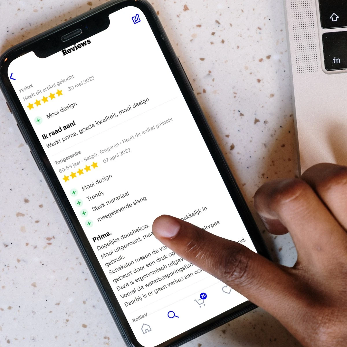 BADO Douchekop Met Slang - Handdouche - Douchekop - Waterbesparend - Doucheslang - Chroom - Afbeelding 9