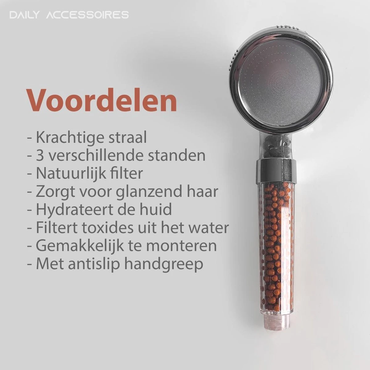 Merkloos Douche Filter - Daily Accessoires - Water Filter - Shower Filter - Douchekop Filter - Douchekop - Ionische Douchekop - Waterbesparende Douchekop - Op Elke Slang Aan Te Sluiten - Aussie Blo - Afbeelding 9