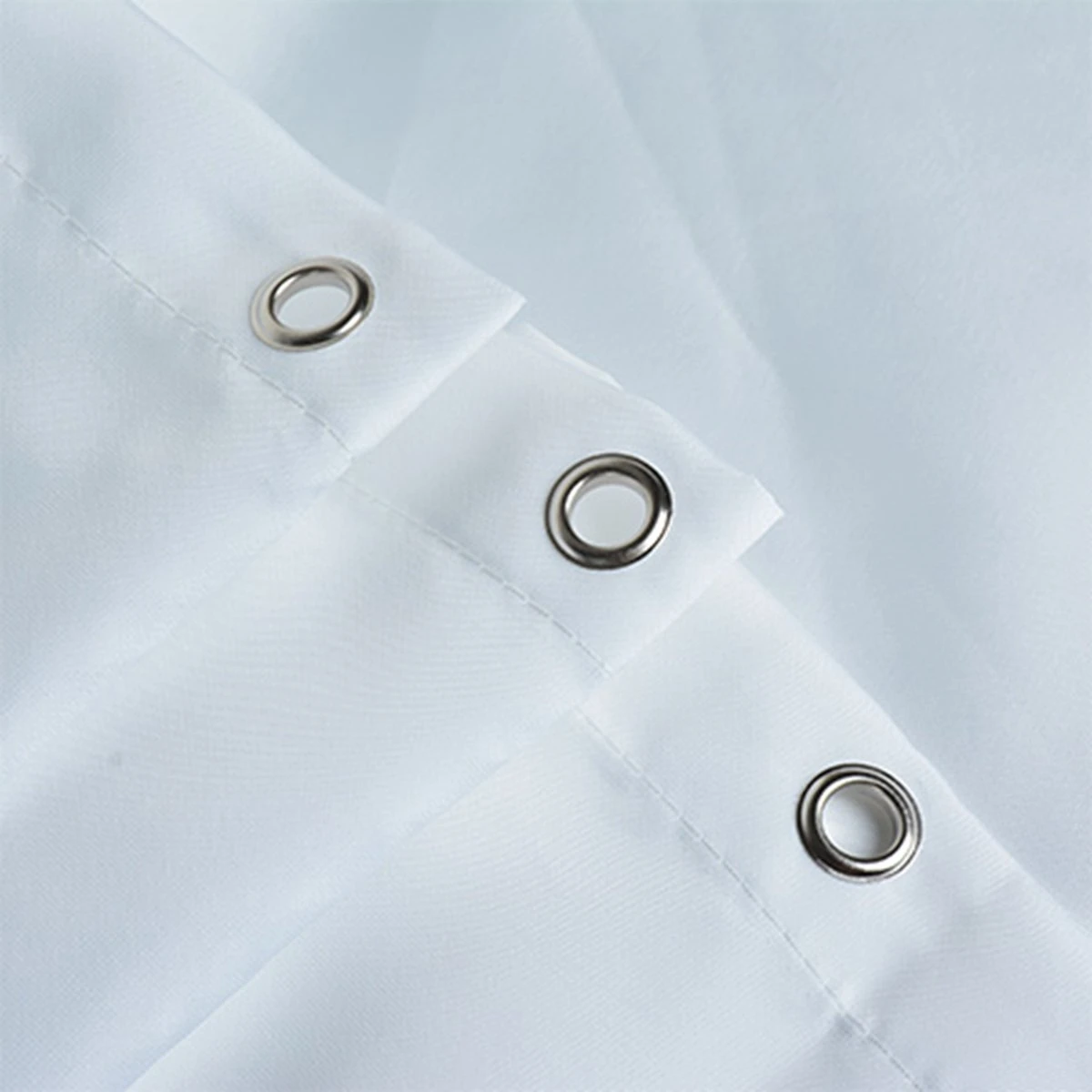 MLN Basics® Douchegordijn | Wit | 180x200 Cm | Inclusief Ringen | Anti-schimmel - Afbeelding 5