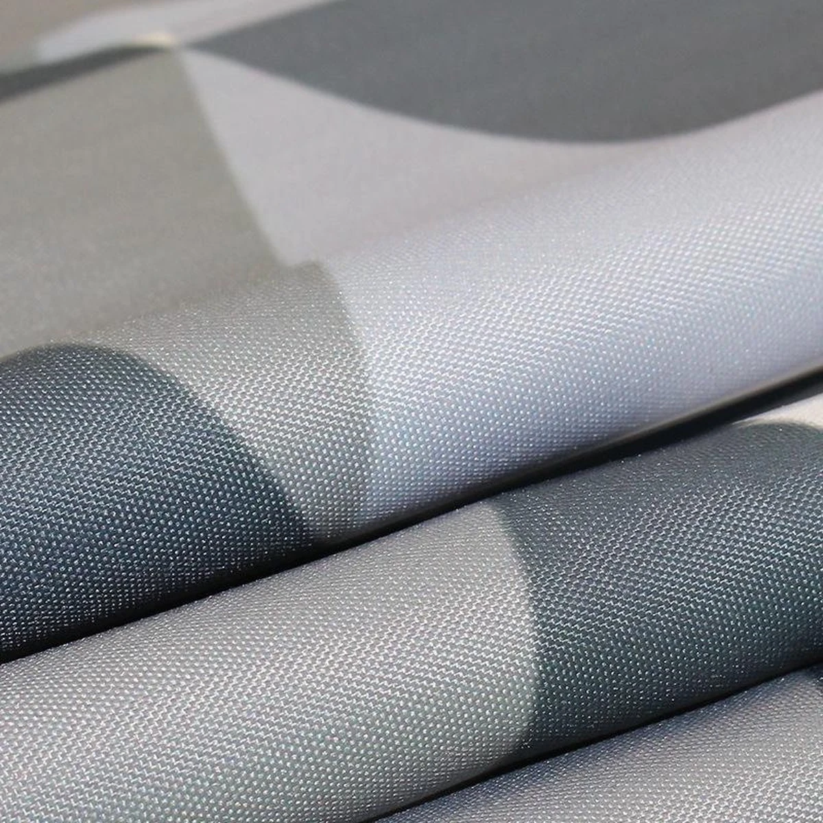 Su.B.dgn Douchegordijn 120x180 Anti Schimmel Polyester Badkamer Douchegordijn Wasbaar Met 12 Ringen | Grijs Driehoek - Afbeelding 7