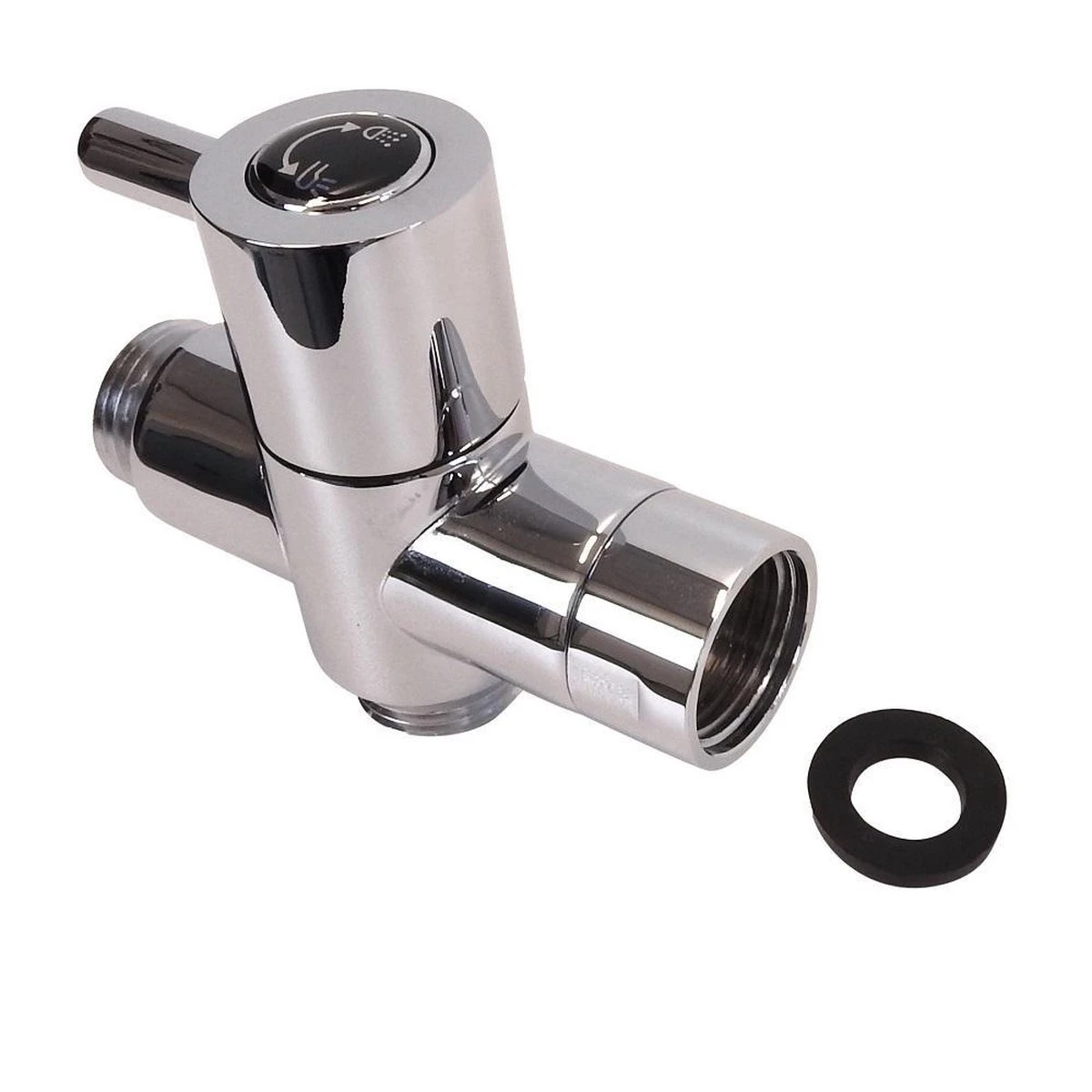 WillieJan Omstelkraan Douche – Verchroomd Messing - Aansluitmaat 3 X 1/2″ - Afbeelding 5