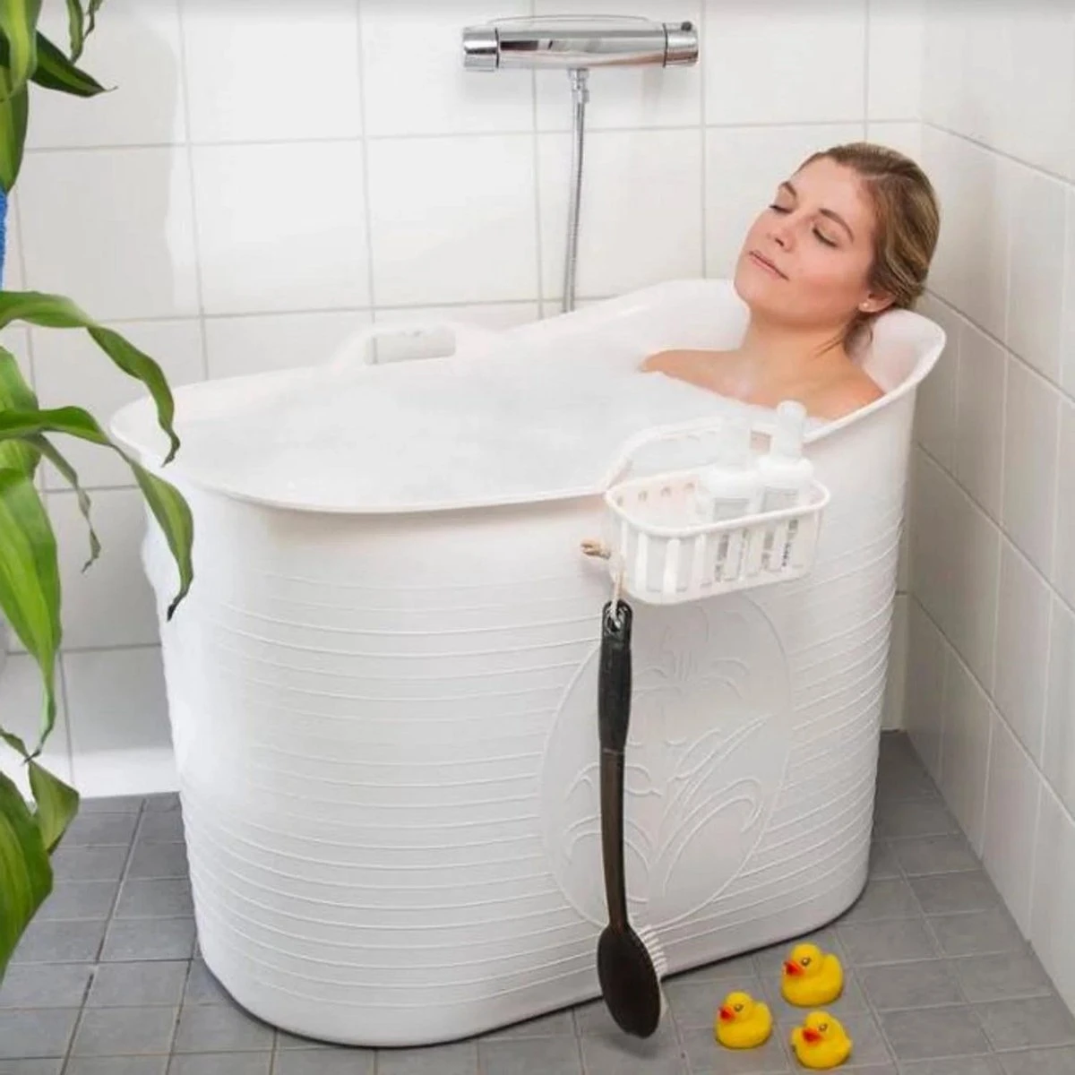 Zitbad Voor Volwassenen - Bath Bucket - Wit - 200L - Afbeelding 12