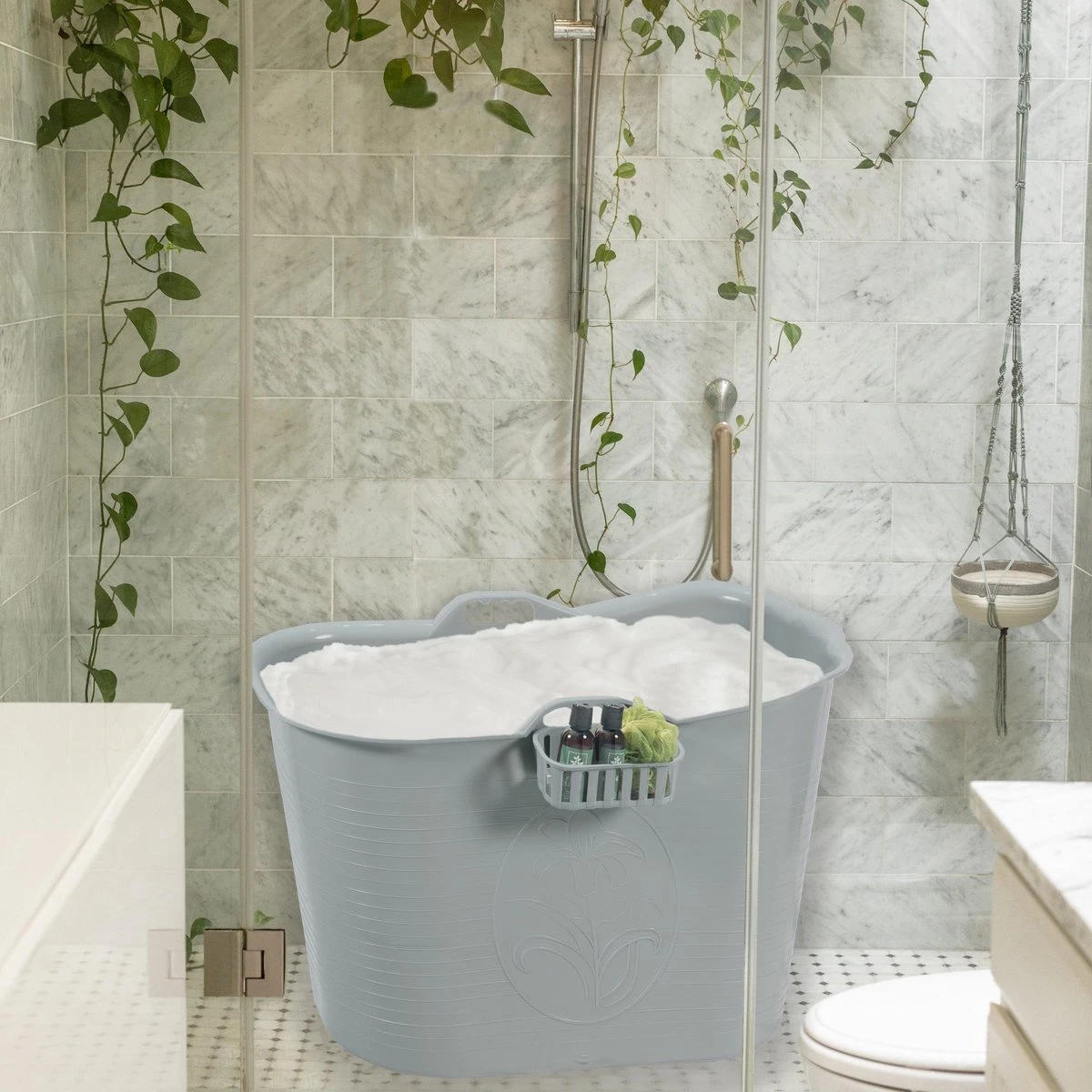 Zitbad Voor Volwassenen - Bath Bucket - Grijs - 200L - Afbeelding 7