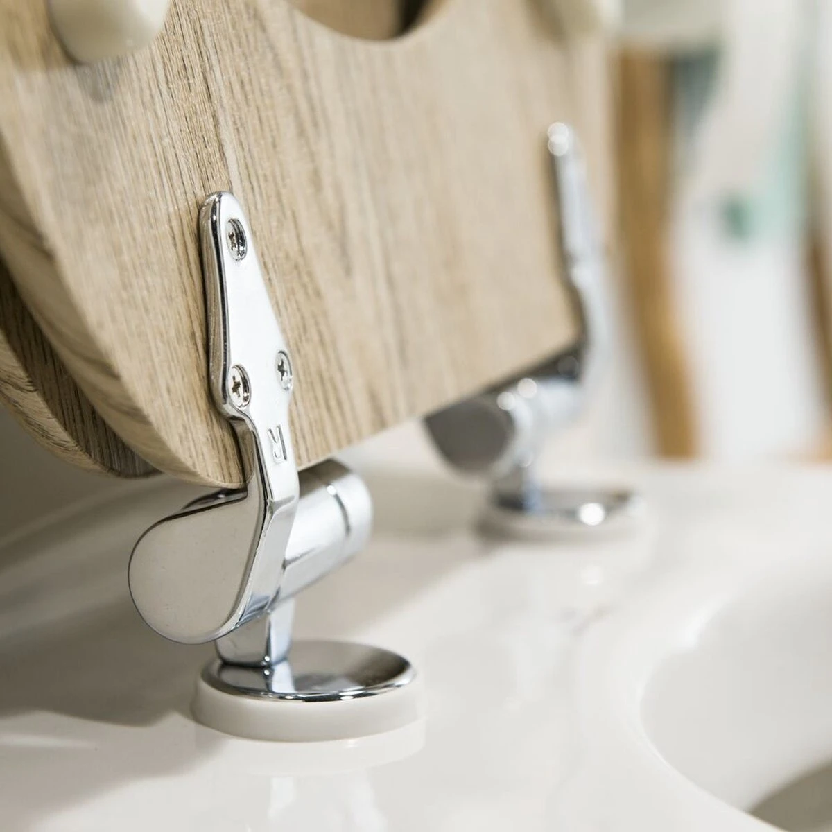 Tiger Steigerhoutlook - Toiletbril - WC Bril - MDF - Eiken - Afbeelding 11