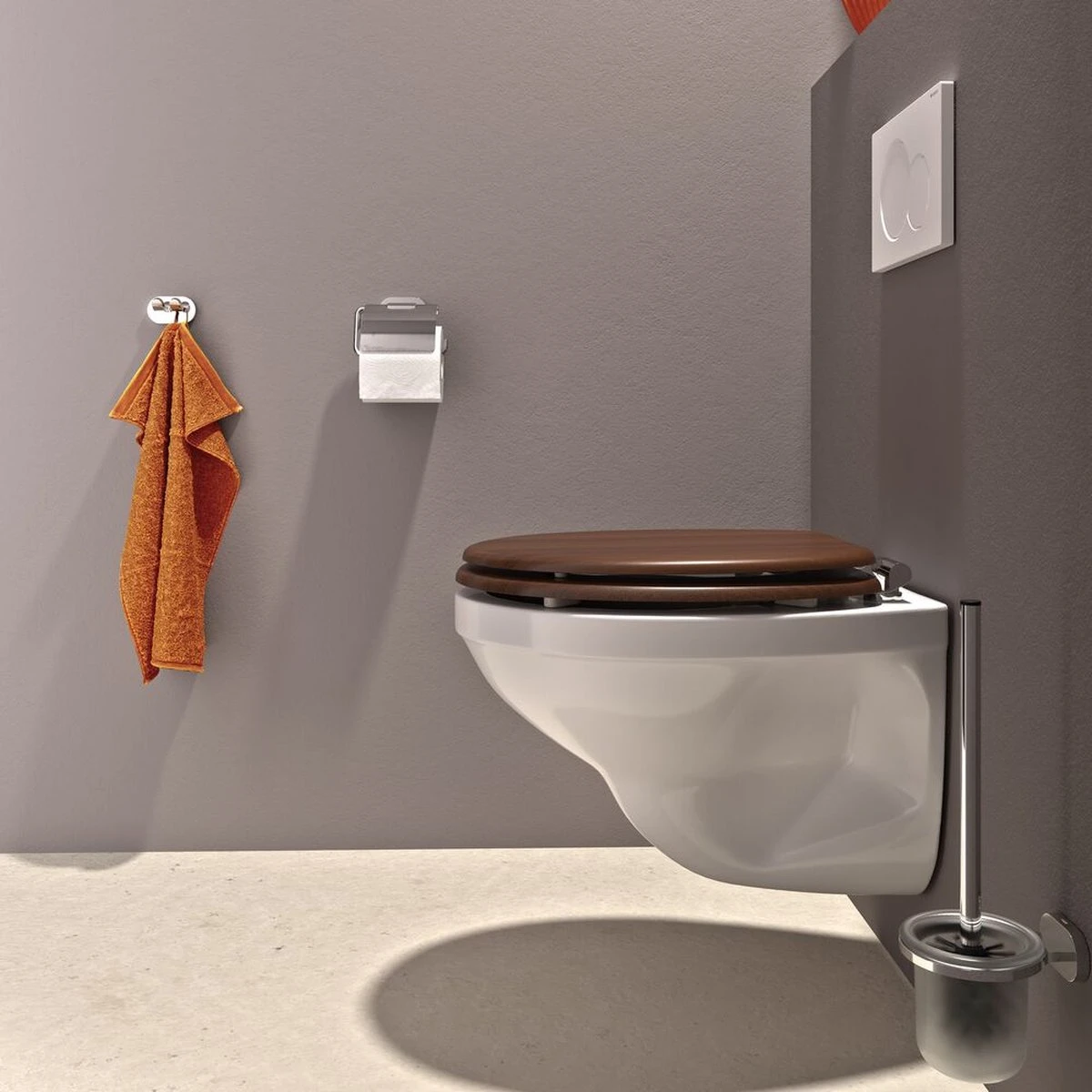 Tiger Douglas - Toiletbril - MDF - Walnoot - Afbeelding 8