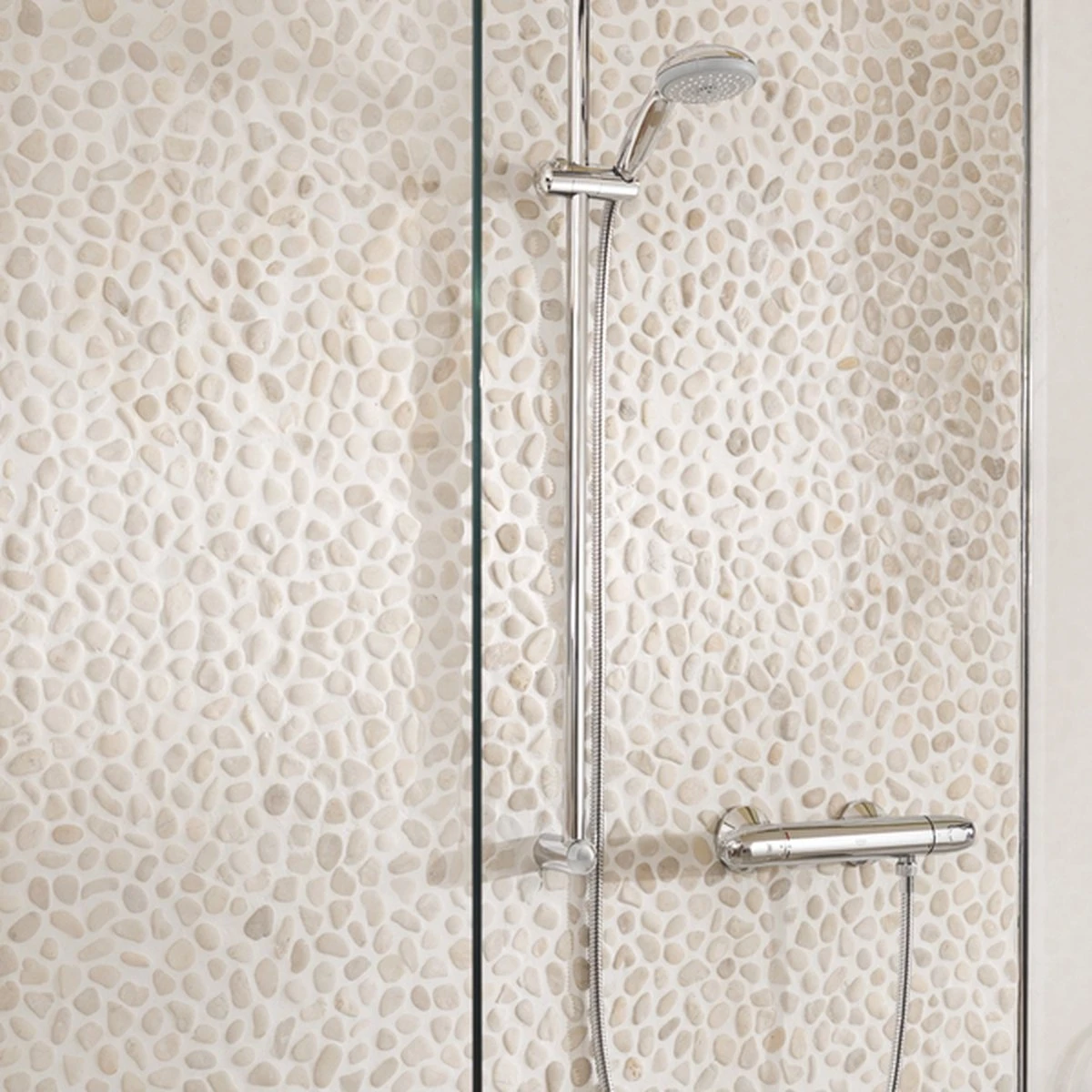 GROHE Grohtherm 1000 New Thermostatische Douchekraan - 15cm - Met Koppelingen - EcoJoy® - CoolTouch - Chroom - 34143003 - Afbeelding 13