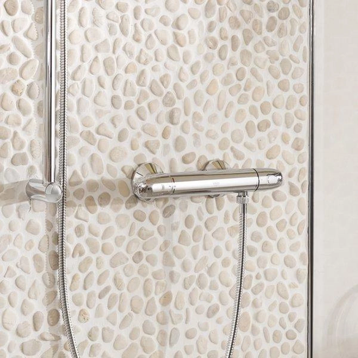 GROHE Grohtherm 1000 New Thermostatische Douchekraan - EcoJoy® - 12cm - Zonder Koppelingen - Chroom - 34147003 - Afbeelding 14