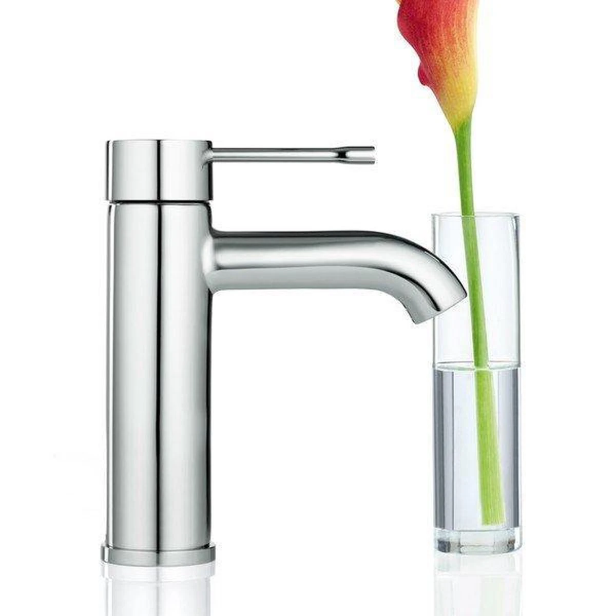 GROHE Essence New Wastafelkraan - Met EcoJoy® - Lage Uitloop - Chroom - 23590001 - Afbeelding 9