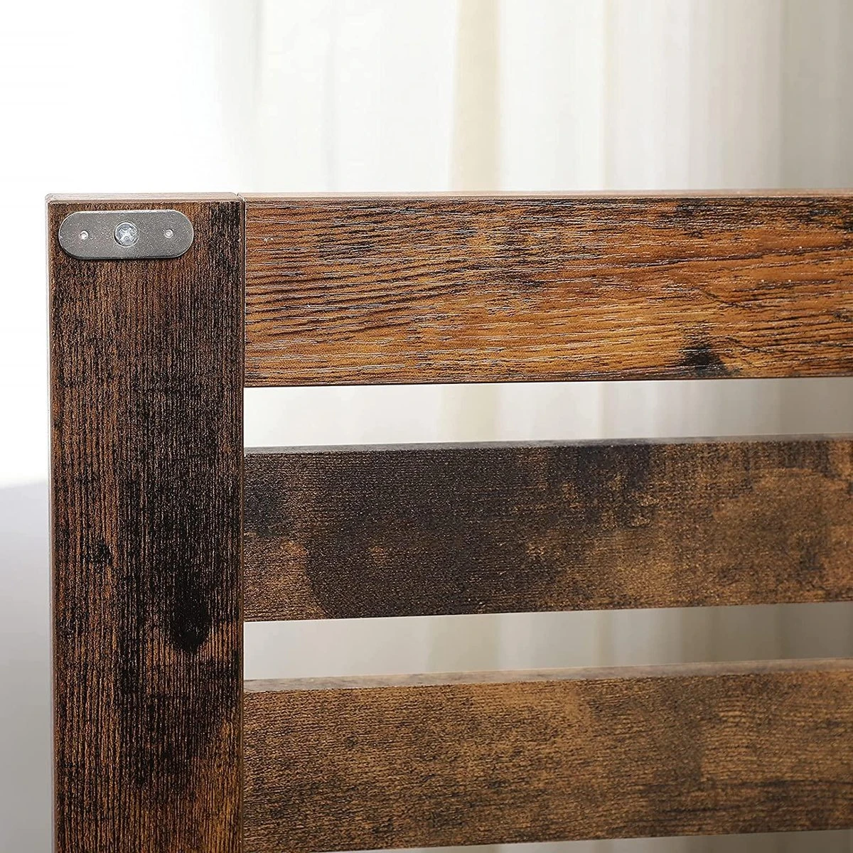 Nancy's Gaboury Badkamermeubel - Wastafelonderkast - Uitsparing - Open Vak - Openslaande Deuren - Industrieel - Bruin - Zwart - Bewerkt Hout - 60 X 30 X 63 Cm - Afbeelding 3