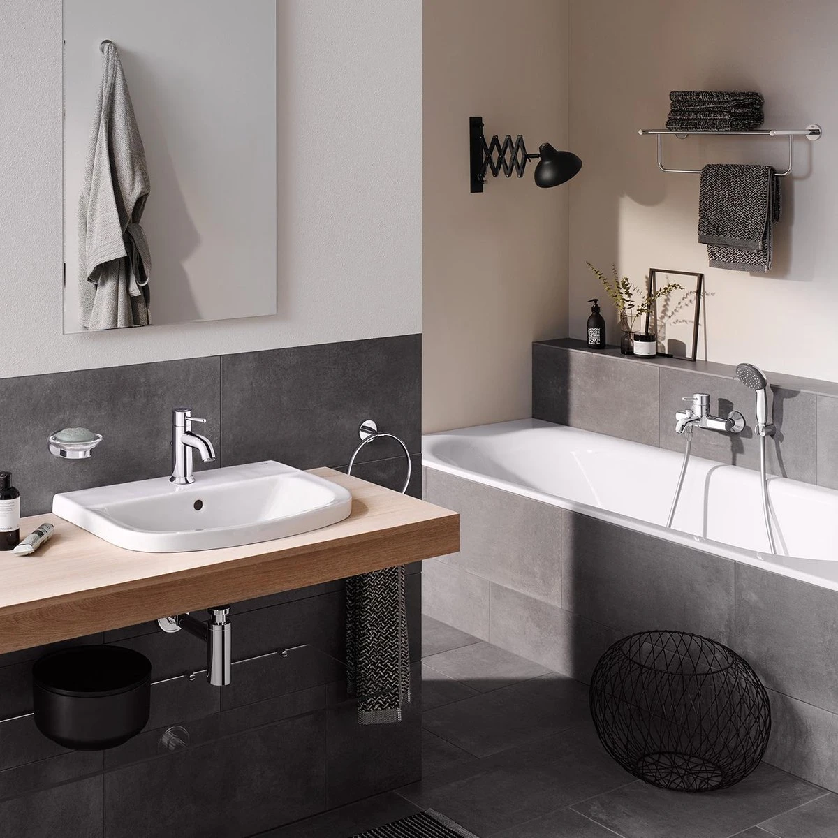 GROHE Essentials Badjashaak - Handdoekhaak - Metaal - Chroom - 40364001 - Afbeelding 6