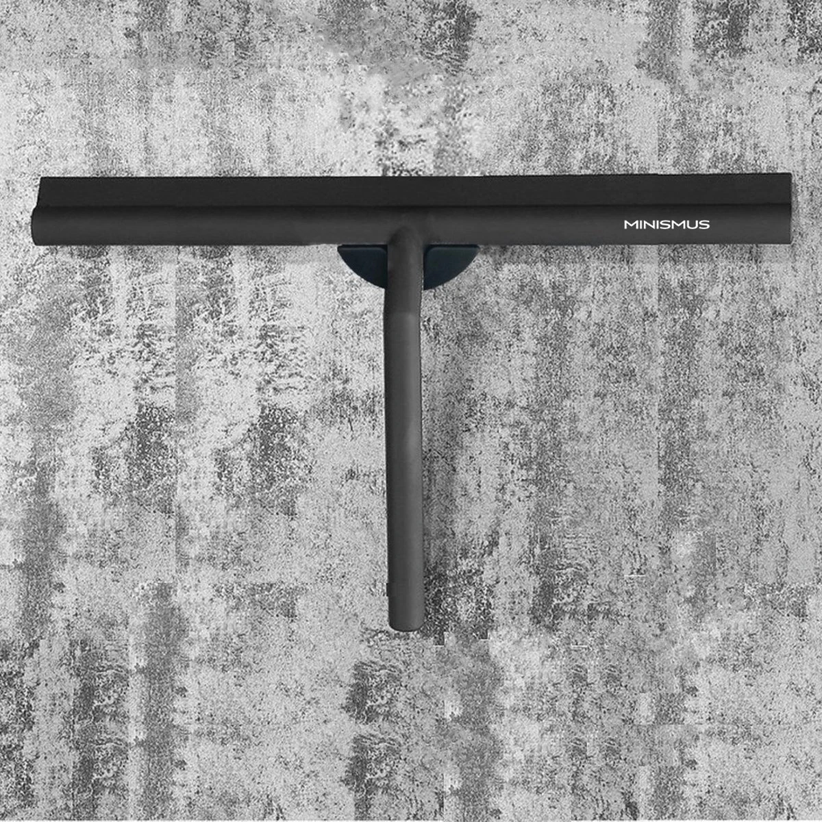 Minismus Extra Brede Douchewisser Met Magneethouder Ophangsysteem Ophanghaak - 33 Cm Breed - Zwart - Afbeelding 6