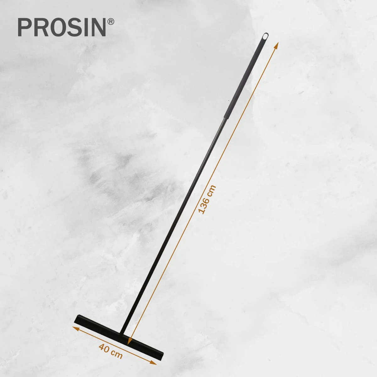PROSIN - SET VAN VLOER + HANDWISSER - Raamwisser - Vloerwisser - Douchetrekker - Raamtrekker - Wisser - Mat Zwart - Wiper - Squeegee - Bathroom - Vloertrekker - Vloertrekker Met Steel - Floor Wiper - Aftrekker - RVS - Zwart - Design - Wisser - Afbeelding 7