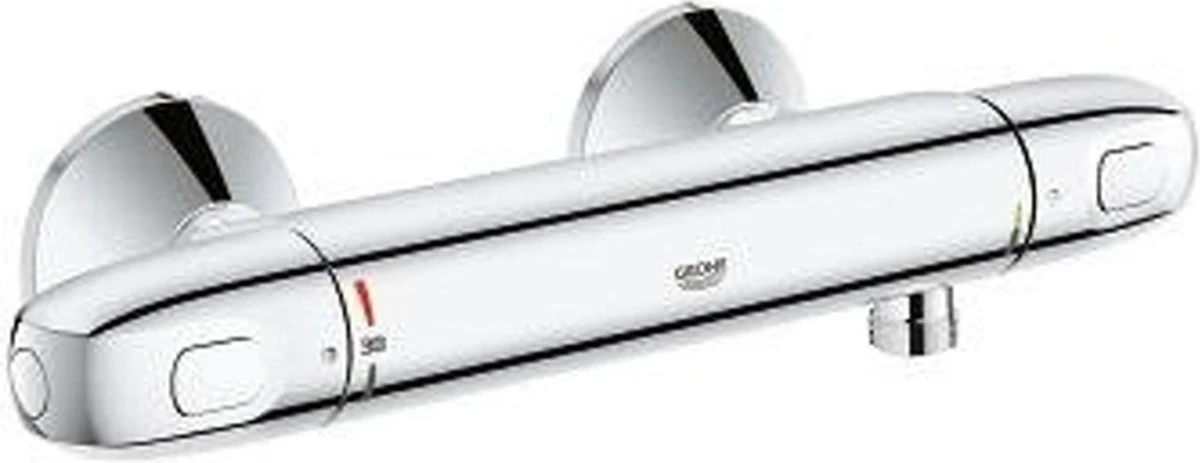 GROHE Grohtherm 1000 New Thermostatische Douchekraan - 15cm - Met Koppelingen - EcoJoy® - CoolTouch - Chroom - 34143003 - Afbeelding 9