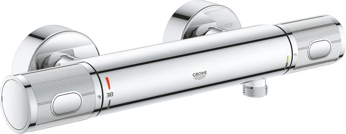 GROHE Grohtherm 1000 Performance Thermostatische Douchekraan - 15cm - Met Koppelingen - EcoJoy® - Chroom - 34776000