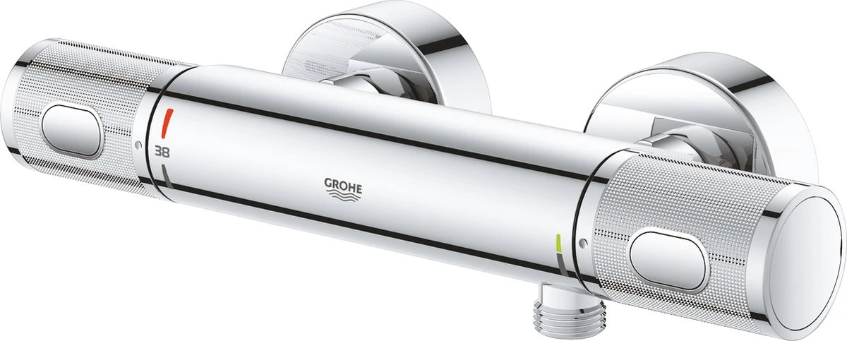GROHE Precision Feel Thermostatische Douchekraan - EcoJoy - CoolTouch - Incl. Koppelingen - Chroom